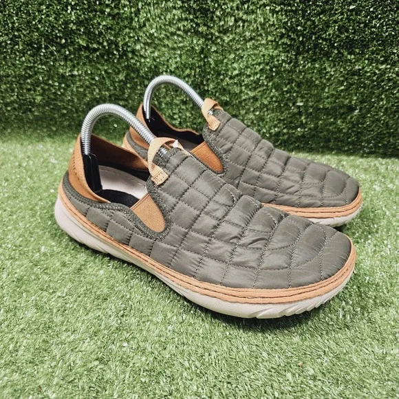 Merrell Hut Moc Olive Green Quilted Slip On Comfort Shoes Womens Size US 10 - Picture 1 of 9